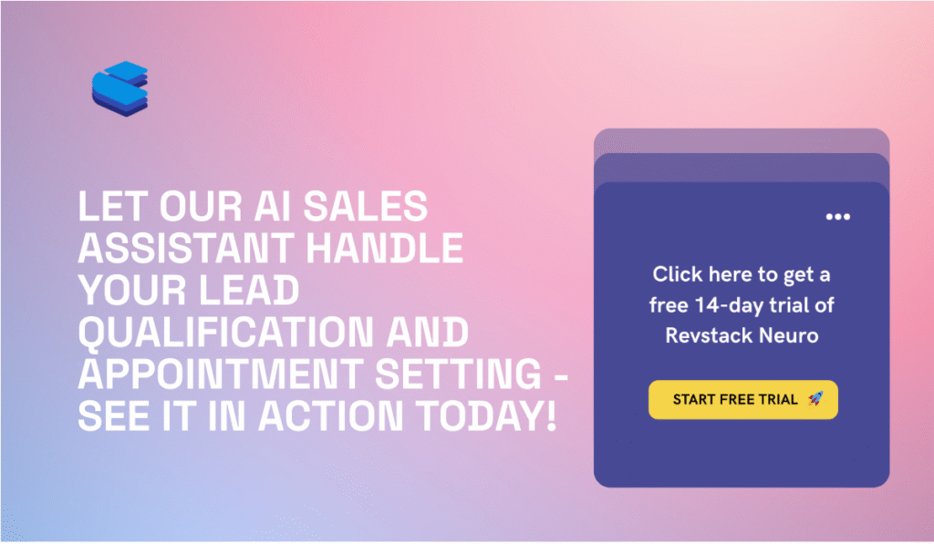 Let our AI sales assistant handle your lead qualification and appointment setting - see it in action today!